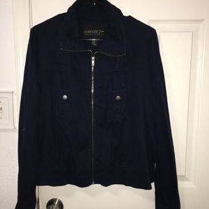 Utility jacket, navy blue 1X